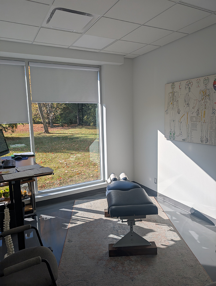 Salle d'examen chiropraticien Laval