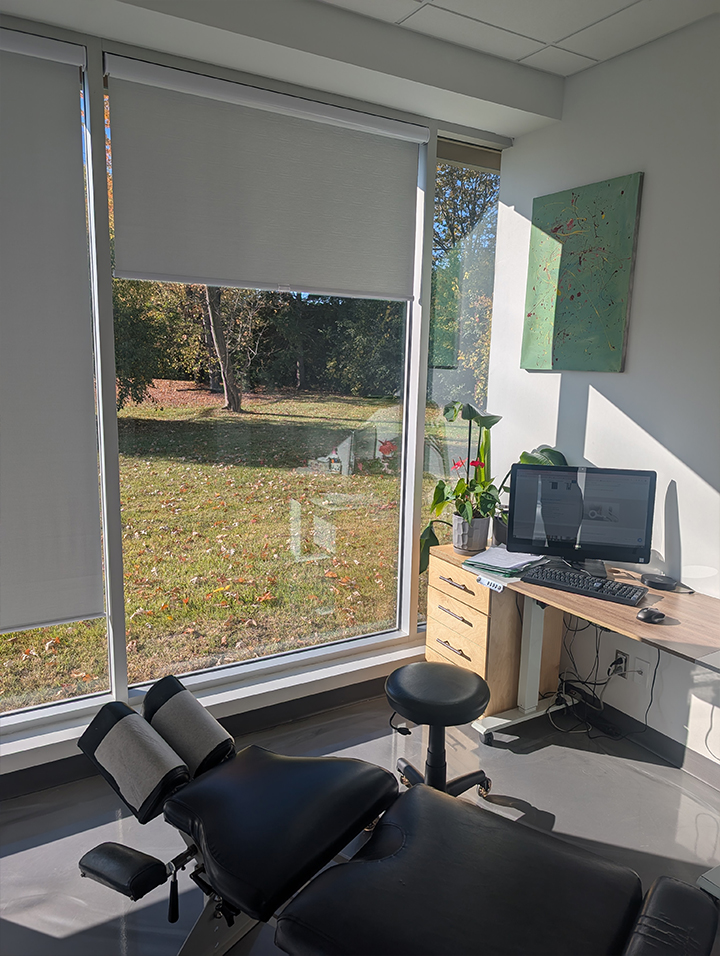 Salle d'examen chiropraticien Laval