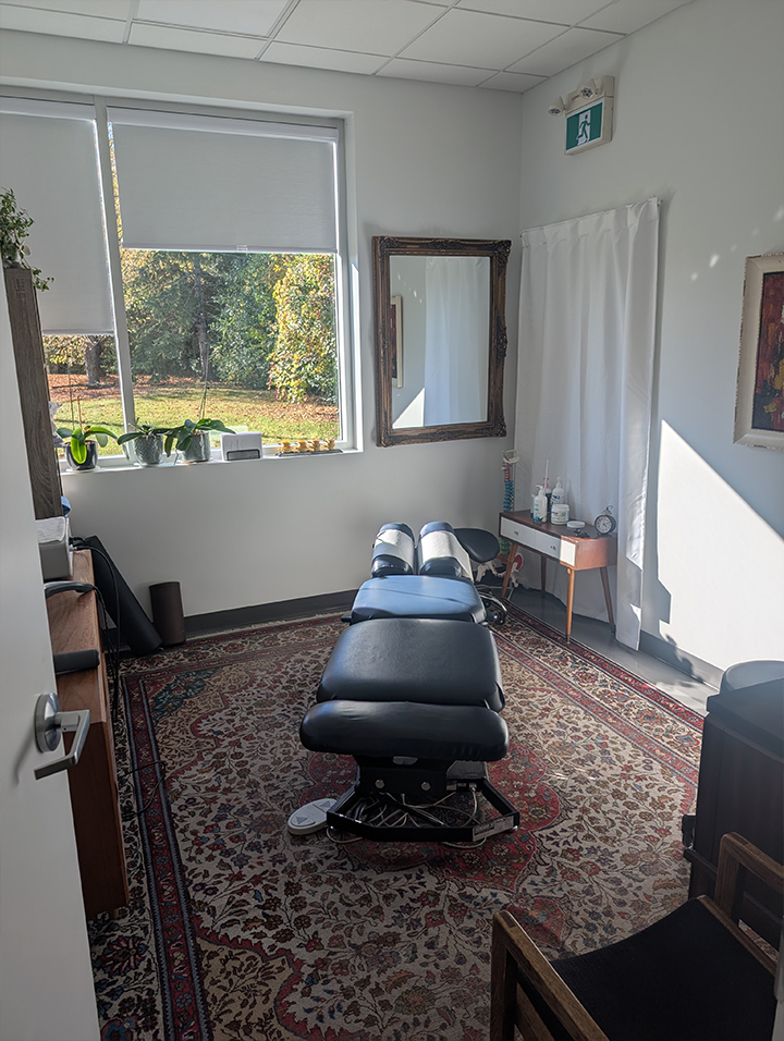 Salle d'examen chiropraticien Laval
